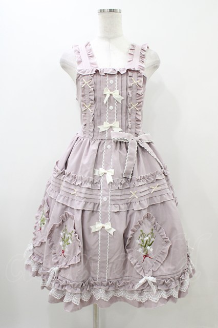 逗?（海外ロリータブランド） / すずらん刺繍ジャンパースカート