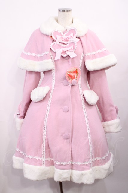 BABY,THE STARS SHINE BRIGHT / ハートミルキーコート Free ピンク H