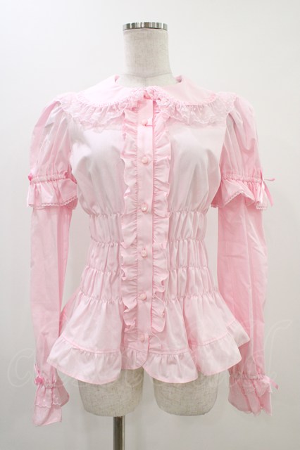 Angelic Pretty / ハニーシャーリング付け袖ブラウス Free ピンク H-25