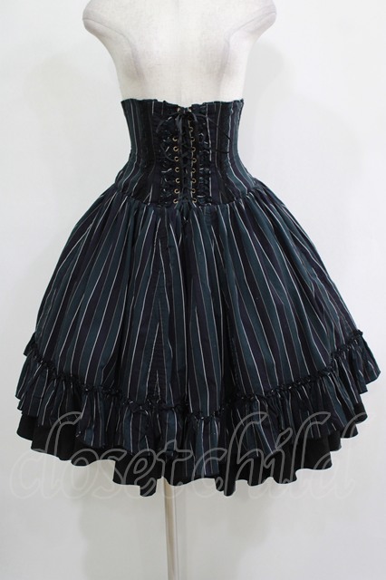 ATELIER PIERROT / レジメンタルストライプコルセットスカート