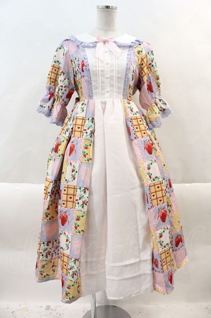 axes femme kawaii / ハピネスベリーワンピース M ラベンダー I-24-10  