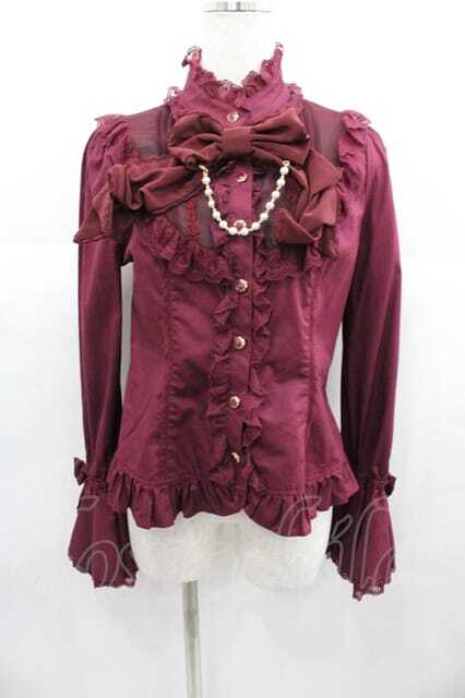 Angelic Pretty / 素敵なプリンセスブラウス ボルドー I-25-06