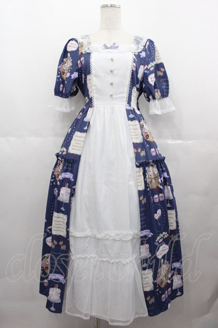 axes femme kawaii / 10thアニバーサリーワンピース 紺 I-25-07