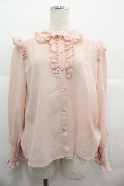 MILK / Romanticブラウス  ピンク I-25-07-09-019-ML-BL-HD-ZI MILK / Romanticブラウス ピンク I-25-07-09-019-ML-BL-HD-ZI