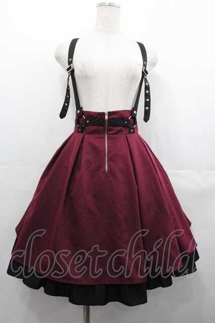 Amavel rosary rose ハーネススカート　ボルドー Amavel / Rosary Frillハーネススカート ボルドー I-25-07-16