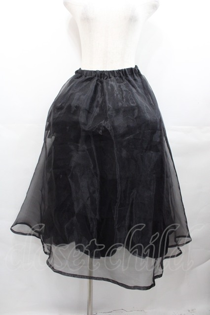 【新品タグ付き】Sheglit バッスルパニエ ブラック Sheglit / ロングバッスルパニエ 黒 I-25-07-30-087-EL-SK-HD-ZI