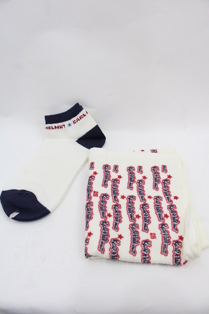 Karl Helmut / ソックス&タオルセット アイボリーXネイビー I
