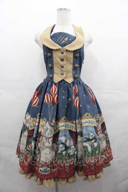 Alice and the Pirates スカート ALICE and the PIRATES / Marionette Chris柄ジャンパースカート
