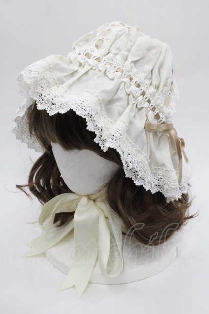 【限定値下げ中】alice and the pirates フリルメイドキャップ ALICE and the PIRATES / フリルメイドキャップ 生成り I-25-09