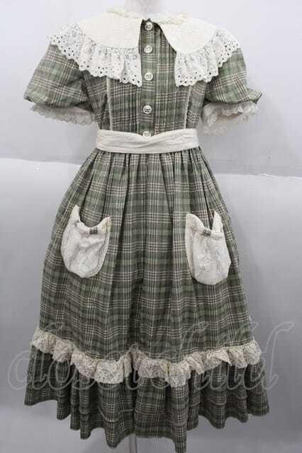 Hoshibako Works / カントリーラビットワンピース グリーン I-25-09-30