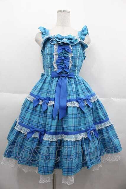 ✨新品超〜希少44❣✨春セレブまるでリカちゃん❣✨ブルジョアDress型コート✨ Angelic Pretty / マーガレットドールジャンパースカート 青