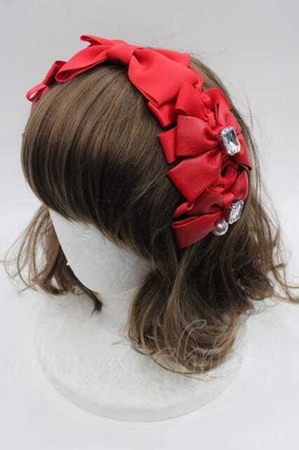 Angelic Pretty / Prima Ribbonカチューシャ 赤 I-25-10-04-104