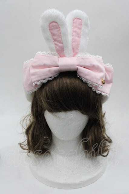 Angelic Pretty Lovely Bunny ベレー ピンク Angelic Pretty / Dolly Bunnyベレー アイボリーXピンク I-25
