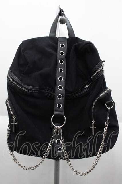 KILL STAR / Double Crossed Gothic Punk Chains Buckle Crosses
