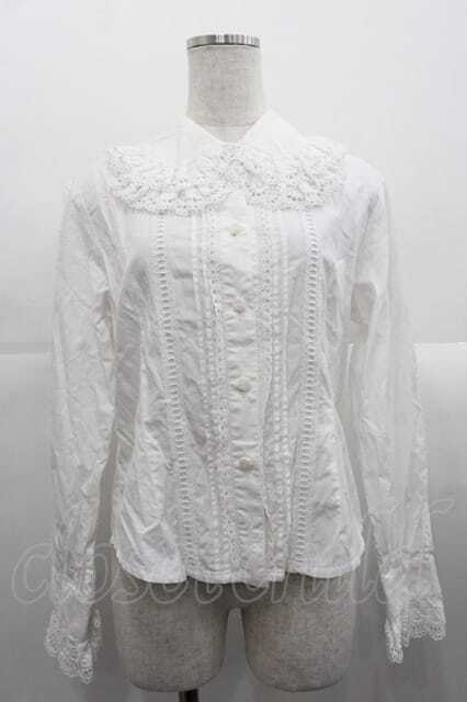 BABY,THE STARS SHINE BRIGHT / 袖ピンタックブラウス 白 I-25