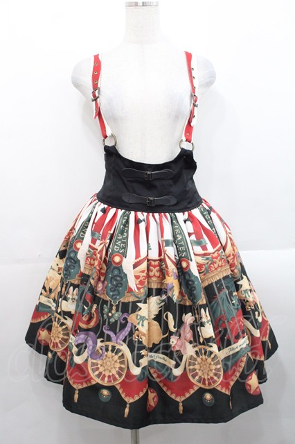 ALICE and the PIRATES / Escape Beast 柄スカート エンジ I-25-11-12