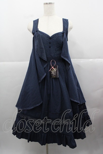 Lingxi(海外ロリータブランド) / フロント刺繍ケープジャンパー