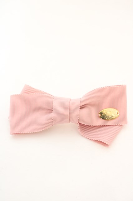 Liberty＊トリプルリボンのバレッタ ＊モードピンク×メイモリス 細長く