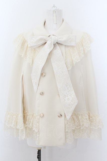 axes femme リボン付レースフリルコート axes femme （アクシーズ