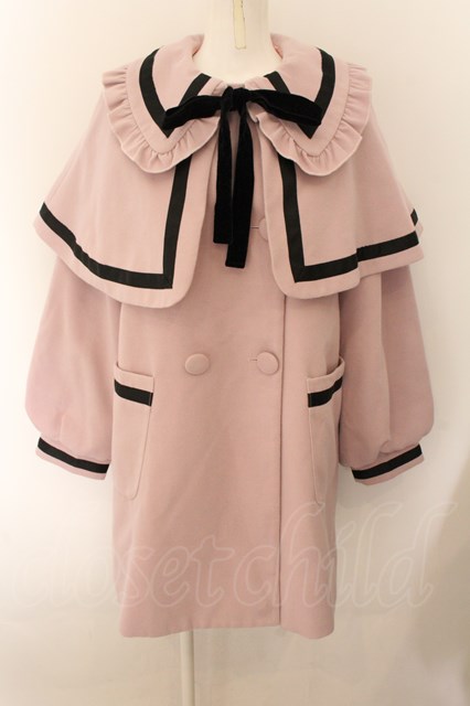 Pium / ケープコート 2WAY ピンク O-24-10-24-097-LO-CO-IG-OS 