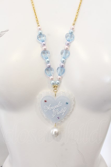Angelic Pretty / Sprinkle Heartネックレス サックス O-24-12-21-065 