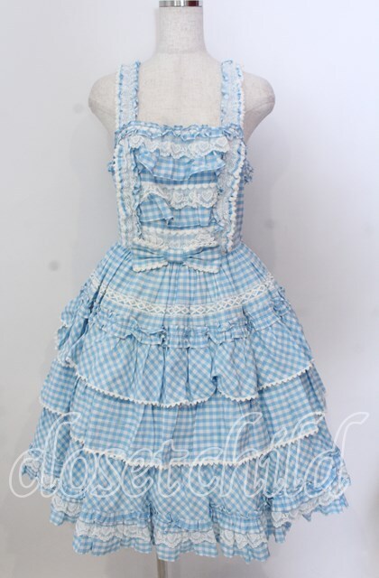 Angelic Pretty Prettyフリルジャンパースカート ブラック Melody Frill JSK by Angelic Pretty