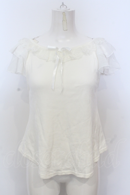 Angelic Pretty / エンジェルフリルカットソー シロ O-25-06-21