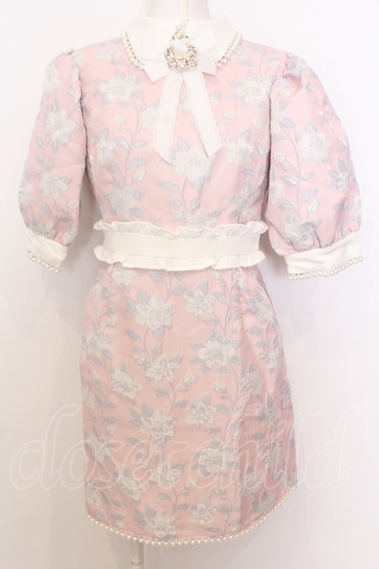 新品！Swan kiss EK J/Q frill O/P　ピンク　ワンピース Swan kiss EK J/Q frill O/P ピンク - メルカリ