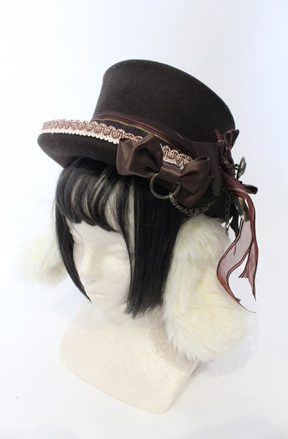 PIRATES 時計うさぎシルクハット 受注生産☆PIRATES「時計うさぎのミニシルクハット・Mad Hatter