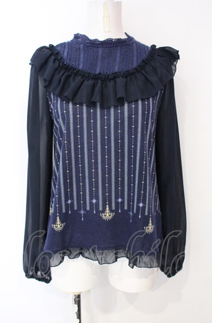 【新品】axes フリルカットプルオーバー(ブルー) フリルリボンカットプル | kawaii | axes femme online shop