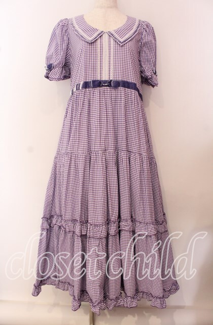 新品　Maria pipi マリアピピ　ティアードロングワンピース　ラベンダー Mariapipi / ティアードロングワンピース ラベンダー O-25-07-27