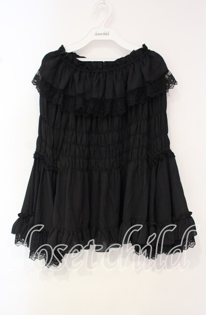 【新品未使用】ATELIER PIERROT♡パフ袖 シャーリングブラウス 黒 ATELIER-PIERROT Blouse (USED)(137 items) | Wunderwelt Online