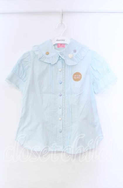 Angelic Prettyブラウスまとめ売り Angelic Pretty / Wonder Cookieワッペンブラウス サックス O-25-11-22