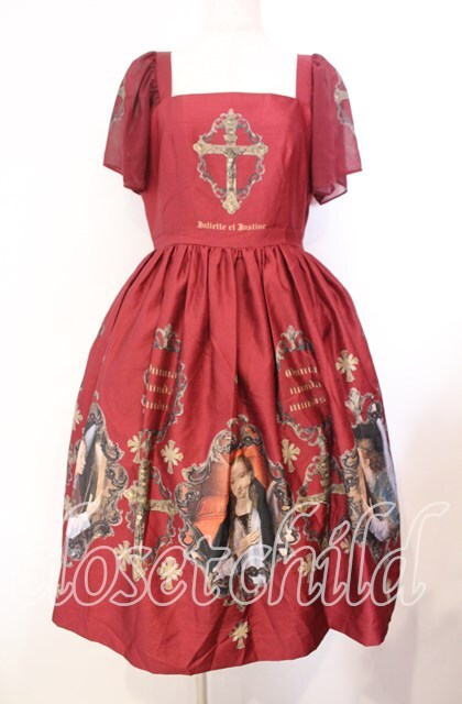 Juliette et Justine 赤ずきん ワンピース Juliette et Justine / ローブ ドゥ クロワ ワンピース レッド O-25-11