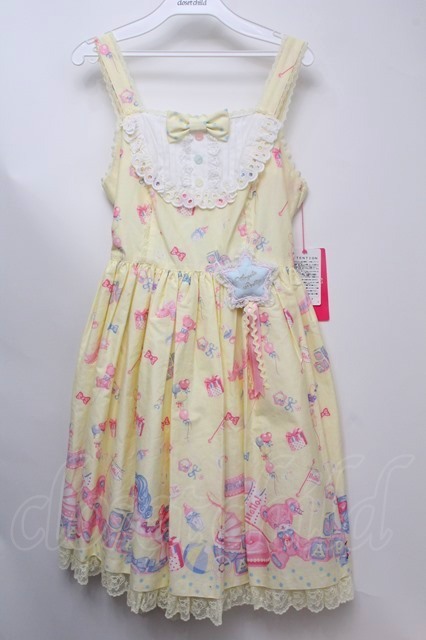 Angelic Pretty / Dreamyベビールームジャンパースカート クリーム S ...