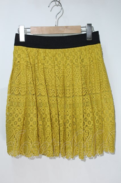 Jane Marple Dans Le Salon / レーススカート イエロー S-24-05-09  