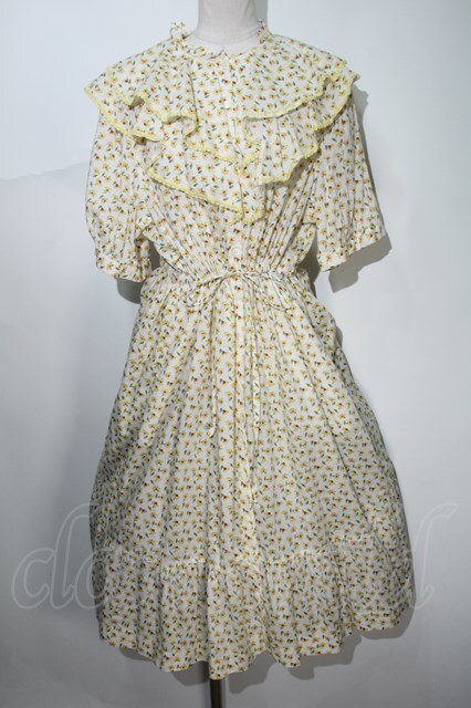 Jane Marple /Harmonyラッフルドレス M イエロー S-24-05-17-050-JM-OP 