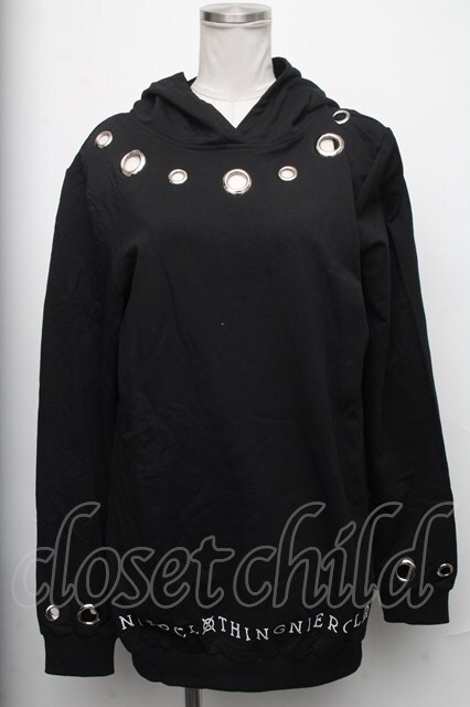 NieR Clothing / リングデザインプルオーバー 黒 S-25-01-27-065-PU-TS-HR-ZS - closet child  オンラインショップ