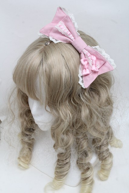 Angelic Pretty / ツインリボンカチューシャ ピンク S-25-06-19