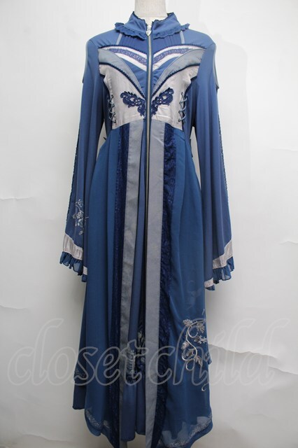 ONEPIECE16 8体セット Ozz oneste / ローズクロス刺繍肩開きワンピース 青 S-25-08-04