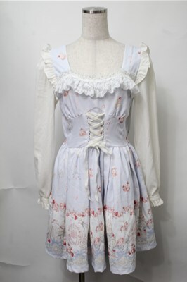 MI♪商品 モナリザ　アリス　シンデレラ　ワンピース 2枚セット LIZ LISA / シンデレラワンピース サックス S-25-08-14-050-LO