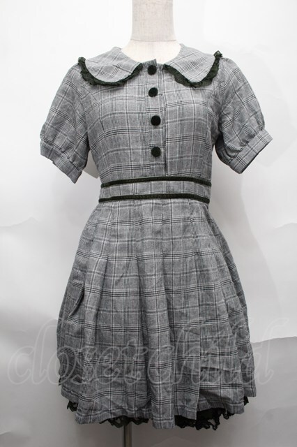 LIZ LISA / グレンチェックワンピース グレー S-25-09-01-055-LO