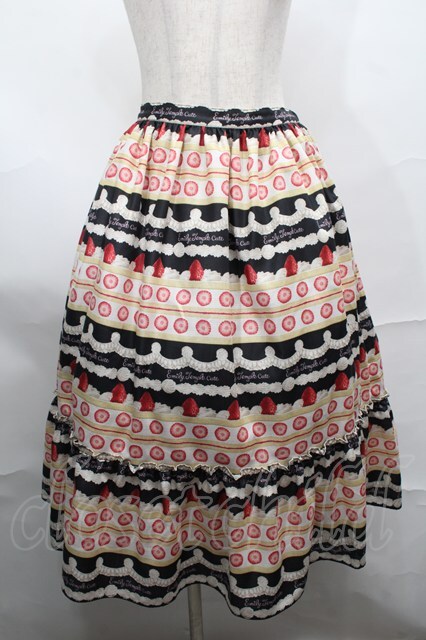 Emily Temple cute ＷｈｉｐＣａｋｅボーダースカート Whip Cake Border Skirt by Emily Temple Cute