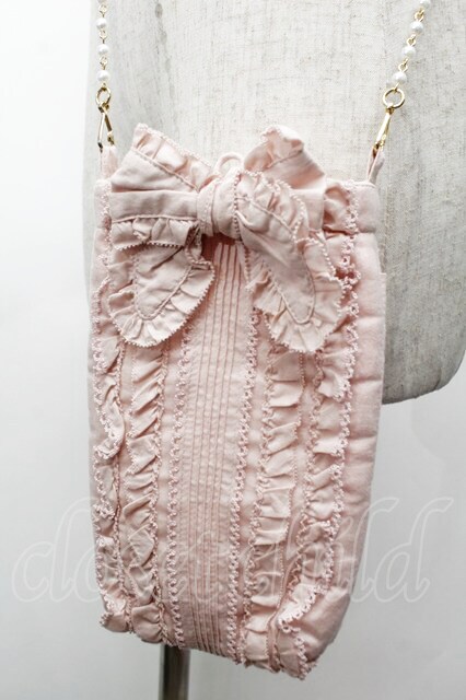 ♡ ピンクハウス パールチェーンスマホポシェット PINK HOUSE / パールチェーンスマホポシェット ピンク S-25-09