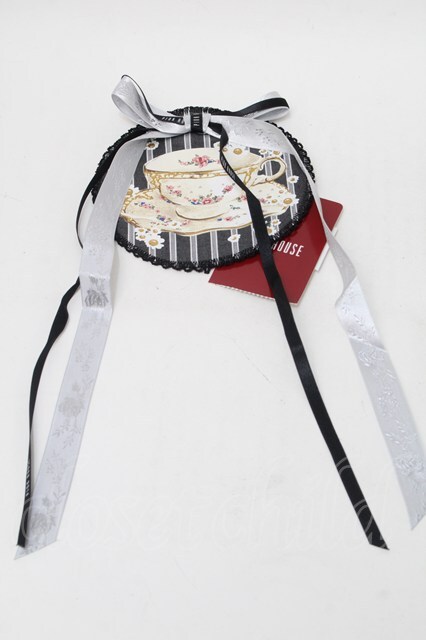 PINK HOUSE / ティーカップモチーフワッペン 黒 S-25-10-11-014