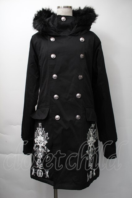 黒 フェイクファー付きロングコート　セックスポットリベンジ 黒 フェイクファー付きロングコート セックスポットリベンジ - メルカリ