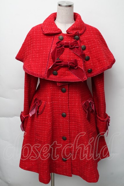 希少✨ベイビーザスターズシャインブライト　キャメロットプリンセスコート　ケープ付 BABY,THE STARS SHINE BRIGHT / キャメロットプリンセスコート 赤 S-25