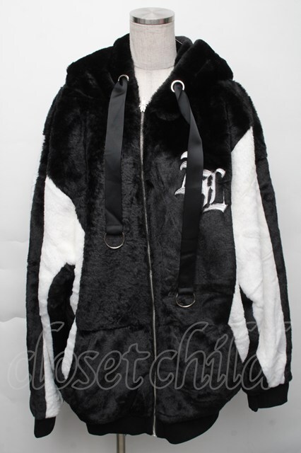 Amilige / バイカラーファーコート 黒x白 S-25-11-23-057-PU-CO-AS-ZS