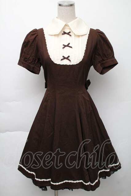 Innocent World / メリーナワンピース ブラウン S-25-11-23-037-IW-OP