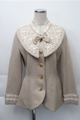 Innocent World / ブロンシュウールハーフコート M ベージュ S-25-12